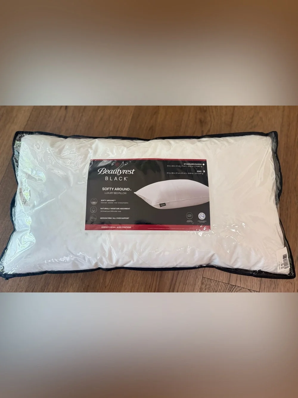 🎉LAST CHANCE🎉BEAUTYREST BLACK Luxurious Down And Feather Blend Pillow